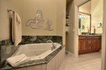 Master ensuite with spa tub
